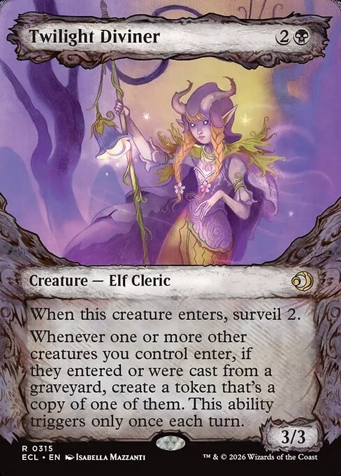 Twilight Diviner x1 1x Showcase Lorwyn Eclipsed ECL NM MTG