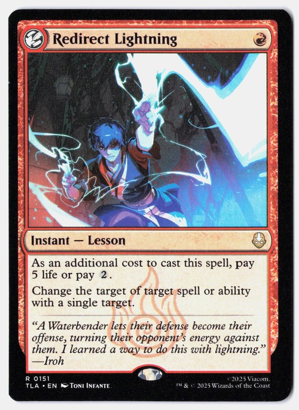 Redirect Lightning NM Normal Avatar: The Last Airbender 151 Toni Infante