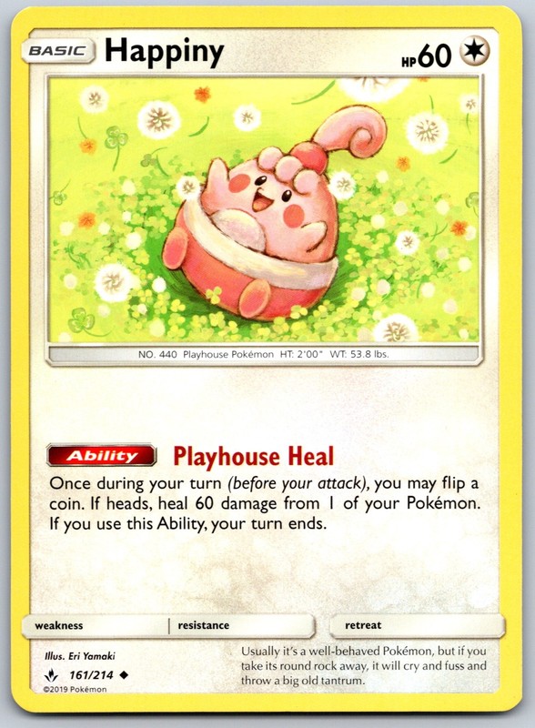 Happiny Uncommon Eri Yamaki SM – Unbroken Bonds 161/214 NM