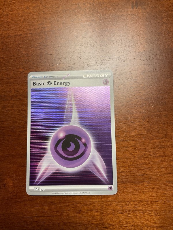 Basic Psychic Energy SVE 021 Black Bolt White Flare Reverse Holo Pokemon TCG