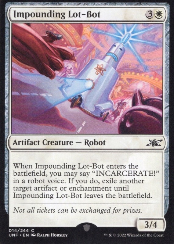 3X IMPOUNDING L0T-BOT 014/244 UNFINITY MTG MAGIC NM X3 (yourdeckbuilder)
