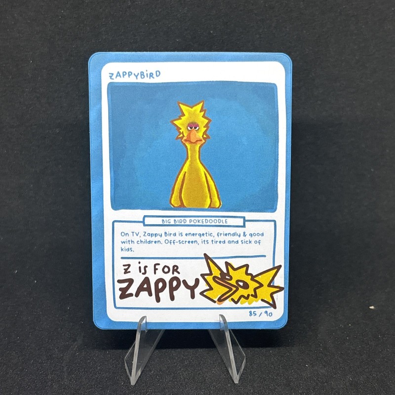Zappybird (Zapdos) 85/90 – Pokedoodles Set 2 Fan Art- Pokemon