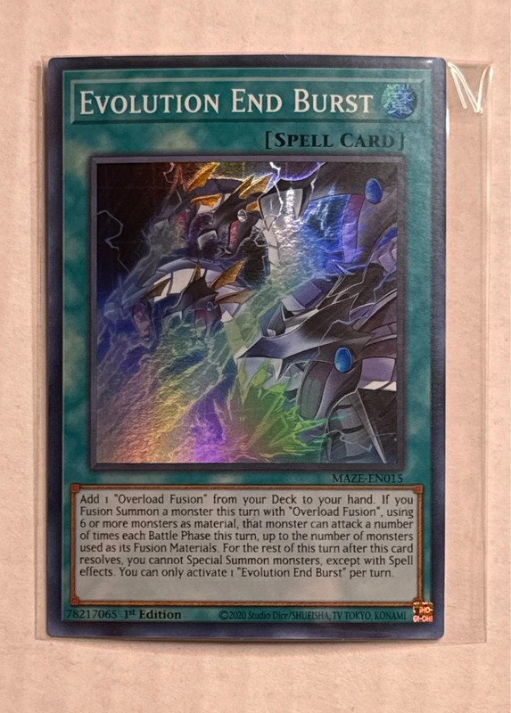 Evolution End Burst MAZE-EN015 Maze of Memories Ultra Rare NM Yu-Gi-Oh