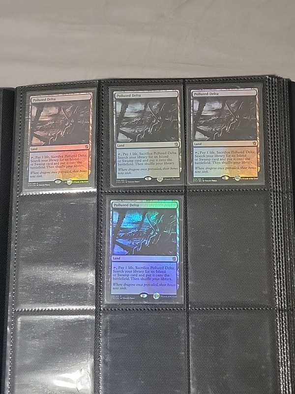 MTG Polluted Delta Khans of Tarkir FOIL X4 239/269 Rare Playset