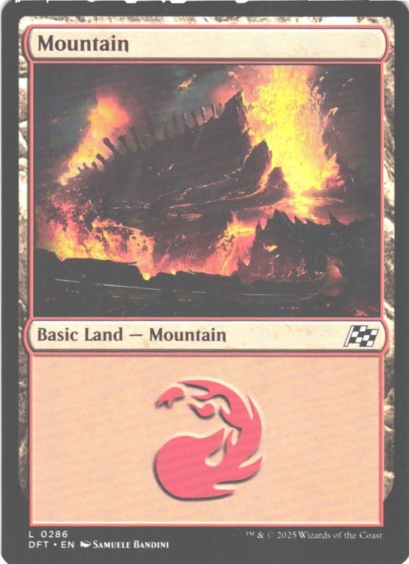 Mountain (0286) 286 Land Aetherdrift Magic: The Gathering NM/M