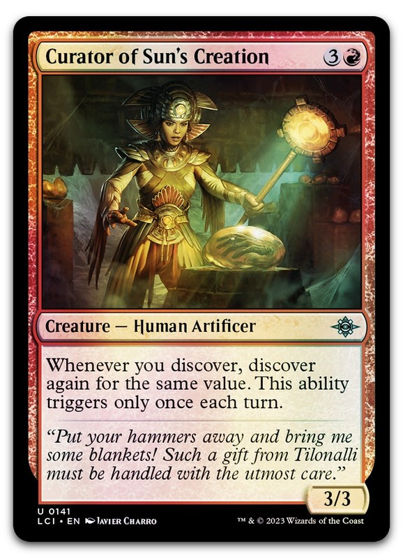Curator of Sun’s Creation #141 (Foil) (NM) Lost Caverns of Ixalan LCI Magic MTG