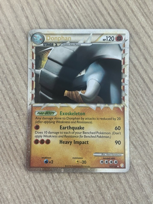 Donphan (Prime) 107/123 Heartgold & Soulsilver Holo