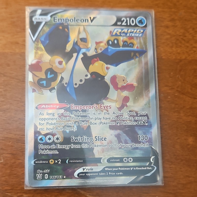 The Pokémon Company Empoleon V 146/163 Battle Styles Rapid Strike FA Holo UR