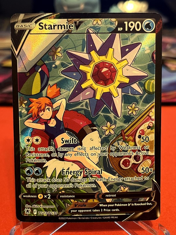 Starmie V TG13/TG30 Holo V Rare Astral Radiance Trainer Gallery Pokemon LP