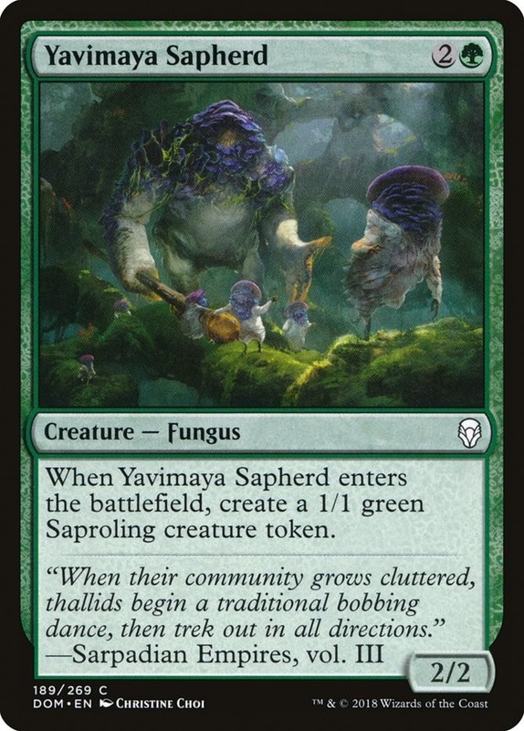Yavimaya Sapherd 189 DOM MTG Green Fungus Saproling Common EN Choi