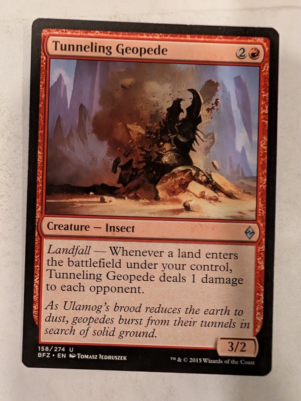 Tunneling Geopede – Battle for Zendikar Magic the Gathering MTG Nice!