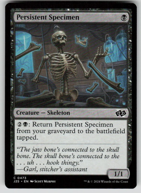 Persistent Specimen Common Foundations Jumpstart 473 MTG Near Mint 2024