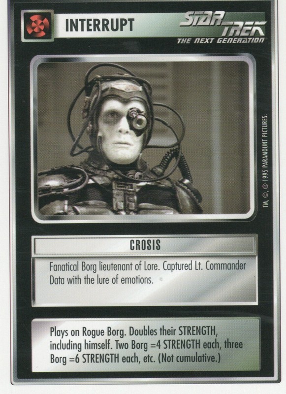 STAR TREK CCG Premiere Unlimited 1995 Interrupt Crosis