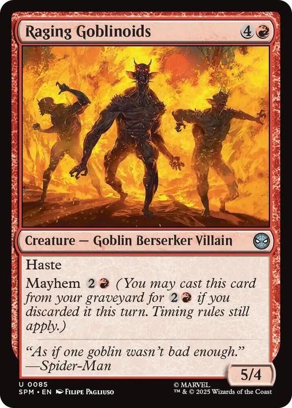 Raging Goblinoids Foil 85 SPM NM U