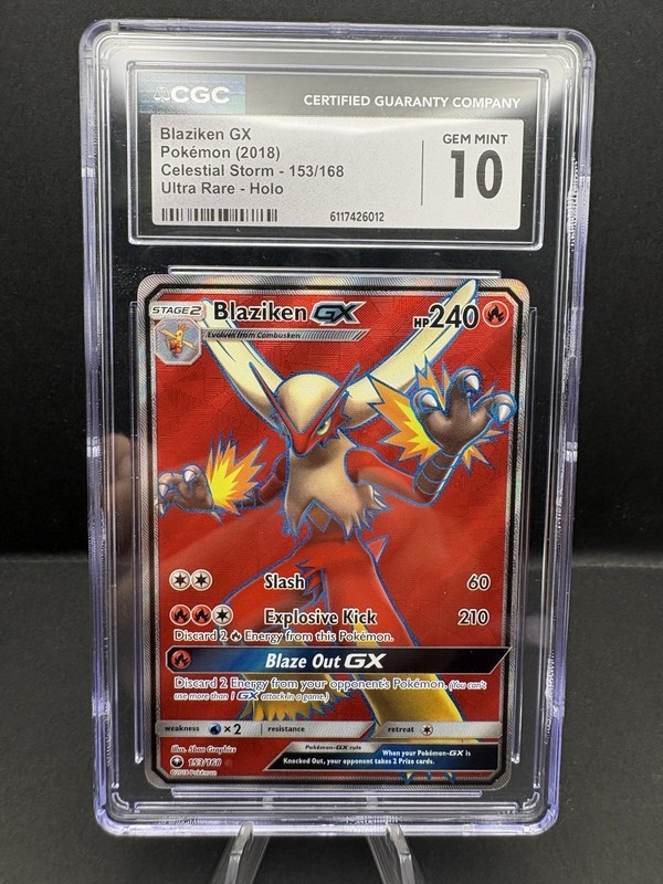 2018 Blaziken gx #153 Celestial Storm CGc 10 – Low pop
