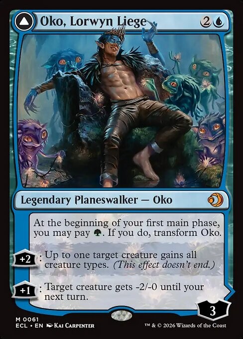 MTG Oko, Lorwyn Liege // Oko, Shadowmoor Scion [ECL] #61 en