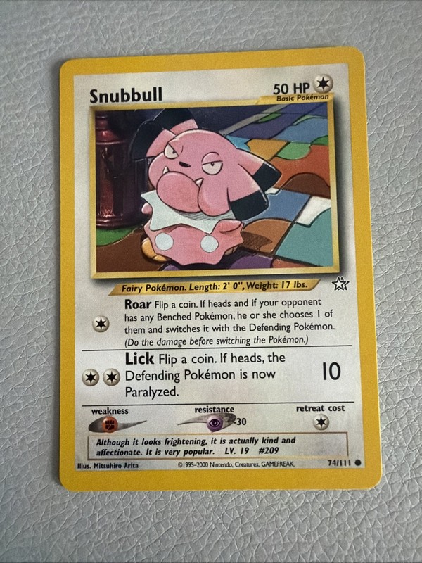 Pokemon Snubbull 74/111 Common (NM)