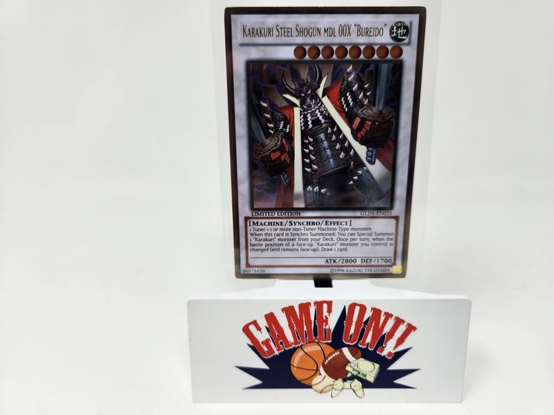 YuGiOh Karakuri Steel Shogun MDL 00X Bureido GLD5-EN035 Limited Gold Series NM