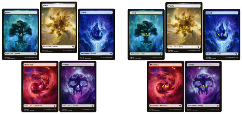 MTG Full Art Theros: Beyond Death THB Nyx Basic Lands MINT (SELECT)