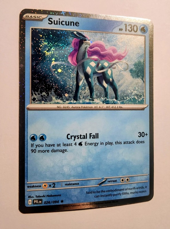 Suicune 026/094 & Kyogre 034/132 Cosmos Holo Knockout Promo Pokémon TCG Mega Evo gallery