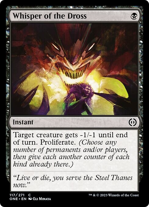 WHISPER OF THE DROSS x4 mtg NM-M Phyrexia All Will Be One 4 Common