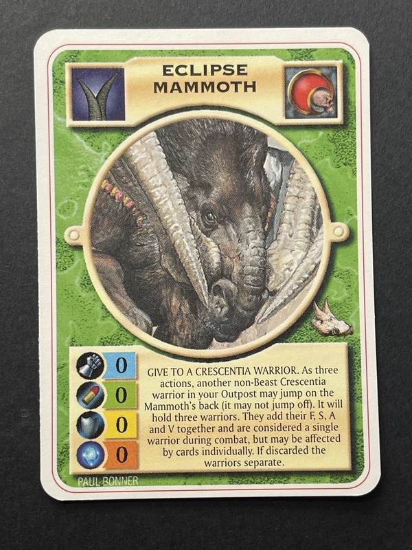 Doomtrooper CCG Paradise Lost Eclipse Mammoth Card Mutant Chronicles 1997 LP