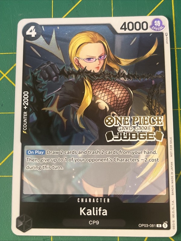 Kalifa (Judge Pack Vol. 2) OP03-081 One Piece Promotion Cards Foil NM