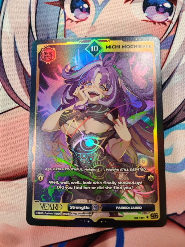 Michi Mochievee 10 Holo 1st Edition Divine Chaos Card GamerSupps VCard 139/271