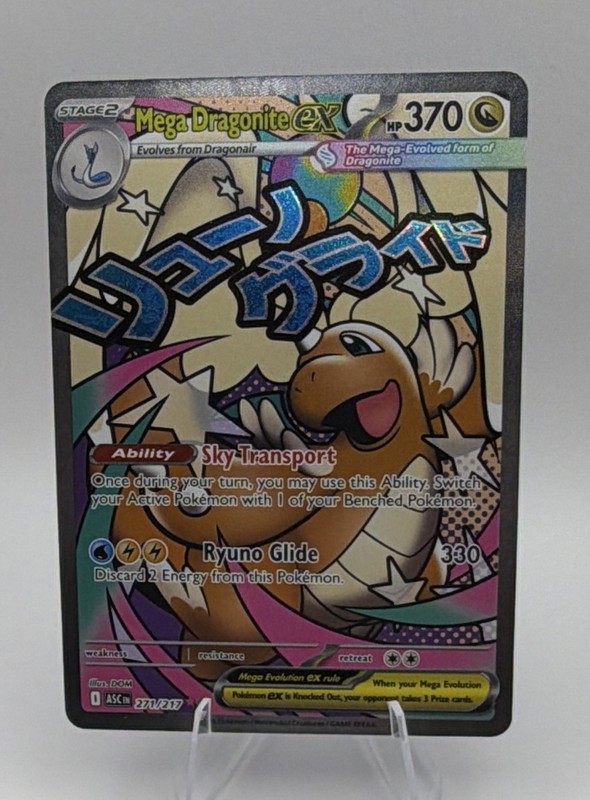Pokemon TCG Mega Dragonite EX 271/217 Secret Rare Full Art Holo English HP 370