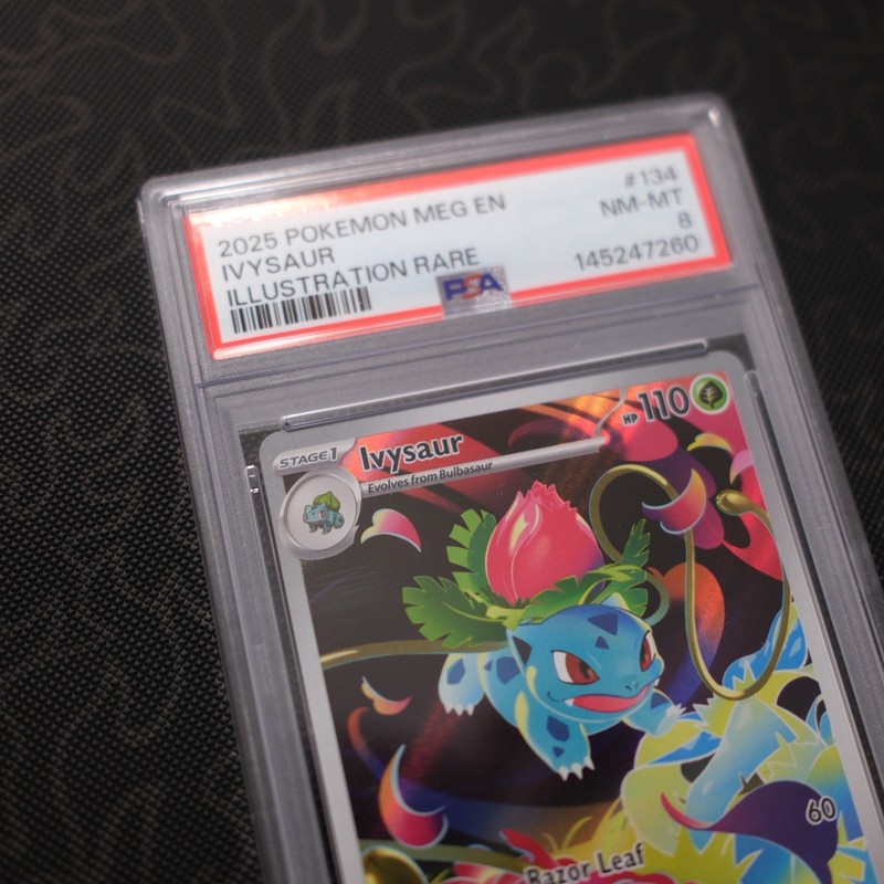 Pokémon TCG Mega Evolution Ivysaur Card 134/132 PSA 8 gallery