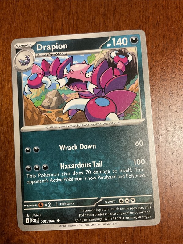 Drapion 052/088 Perfect Order Regular Pokemon TCG Card