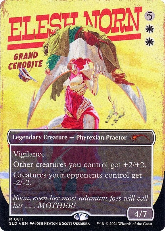 Elesh Norn, Grand Cenobite (0811) (Rainbow Foil) Secret Lair Drop Playtest Card