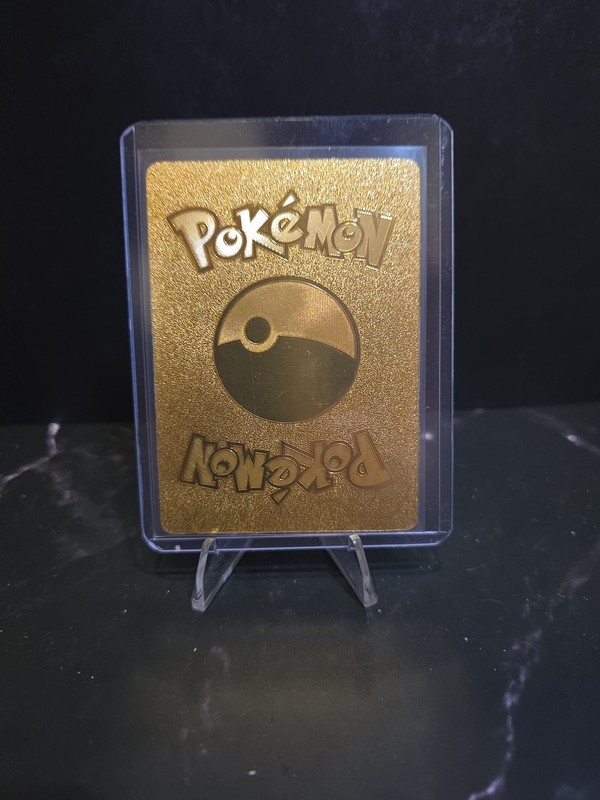 Pokémon Blastoise VMAX Gold Metal Collectible Water Type Pokémon TCG Card gallery