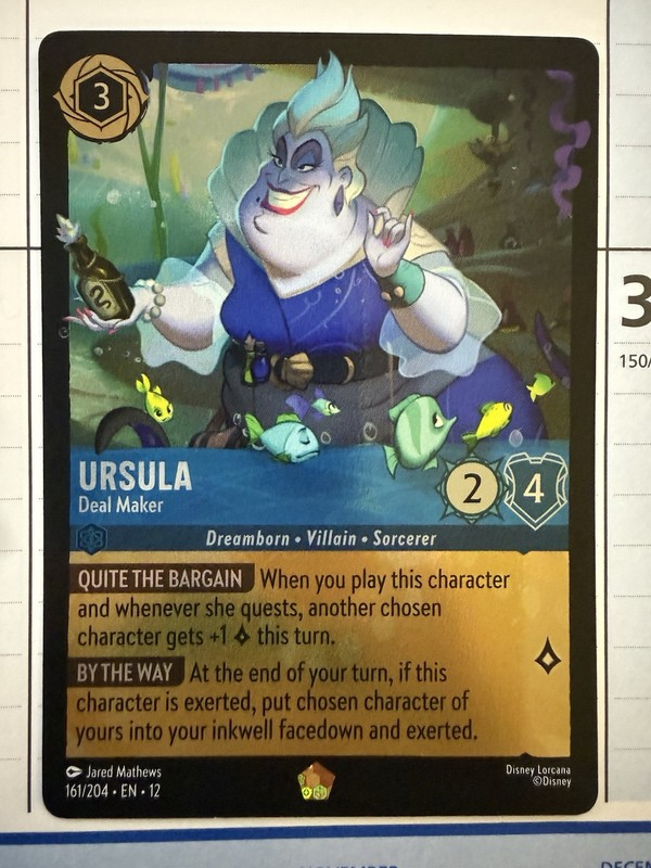 Ursula – Deal Maker 161/204 Wilds Unknown Legendary Cold Foil NM