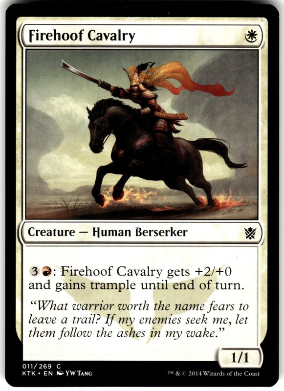 Firehoof Cavalry 11 Khans of Tarkir KTK C MTG Magic The Gathering C LP