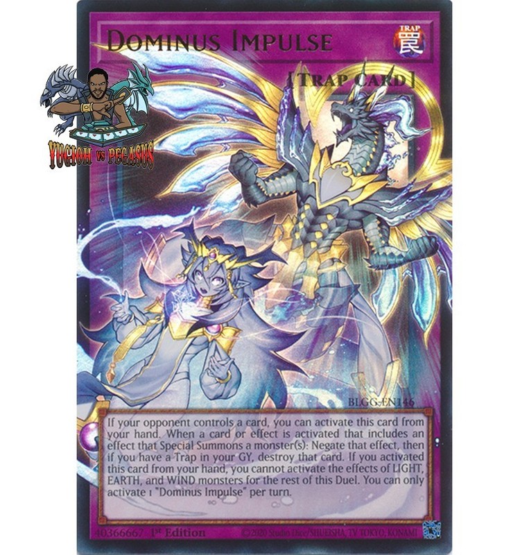 Yugioh! 1x Dominus Impulse Extended Art BLGG-EN146 Ultra Rare 1st Ed NM
