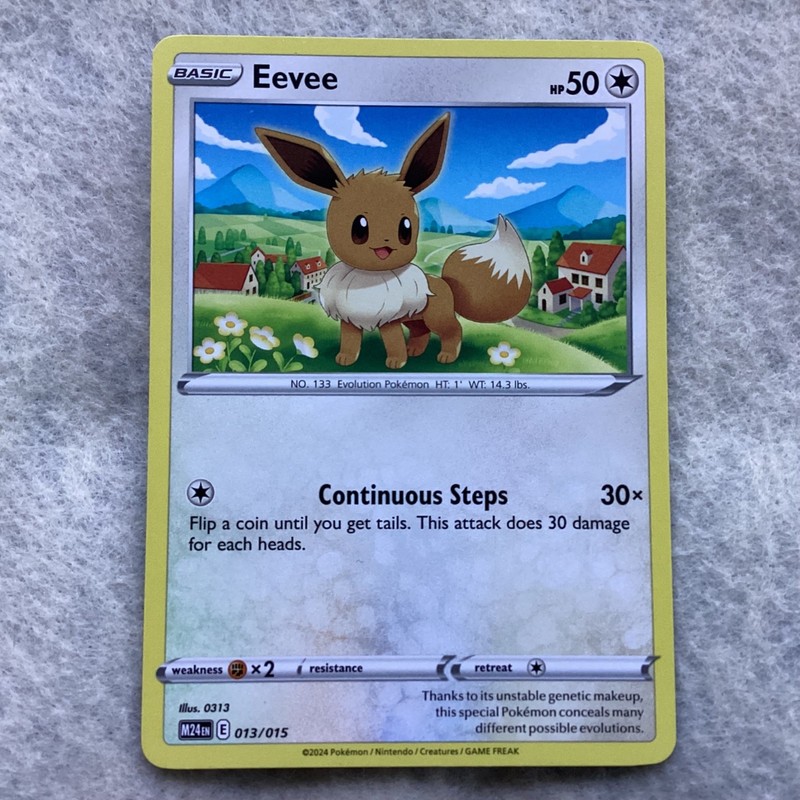 Eevee 013/015 Regular Pokémon TCG 2024 McDonald’s Promo