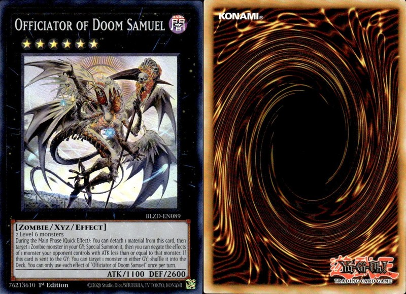 Officiator Of Soom Samuel – BLZD-EN089 – Platinum Ultra Rare