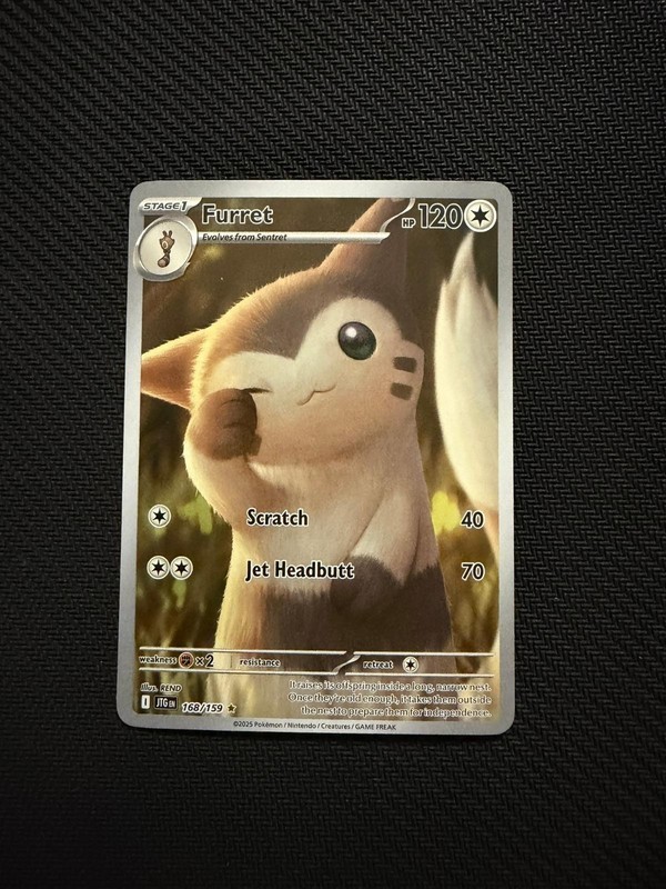 Furret 168/159 Illustration Rare Journey Together Pokemon Near Mint