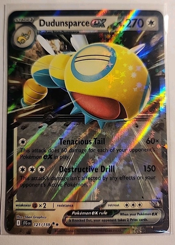 Dudunsparce ex 121/159 Sv09: Journey Together Holo Pokémon TCG