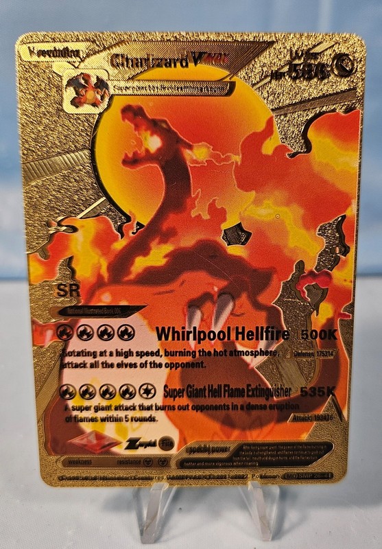 Pokémon Charizard Hp 586 Vmax MO SMP 26-44 Gold Foil Card gallery
