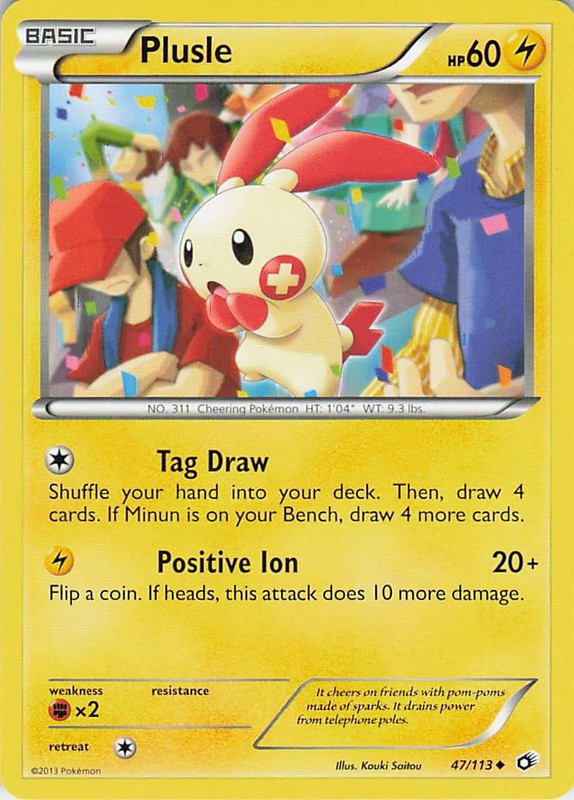 Plusle Uncommon Legendary Treasures 47/113 LP