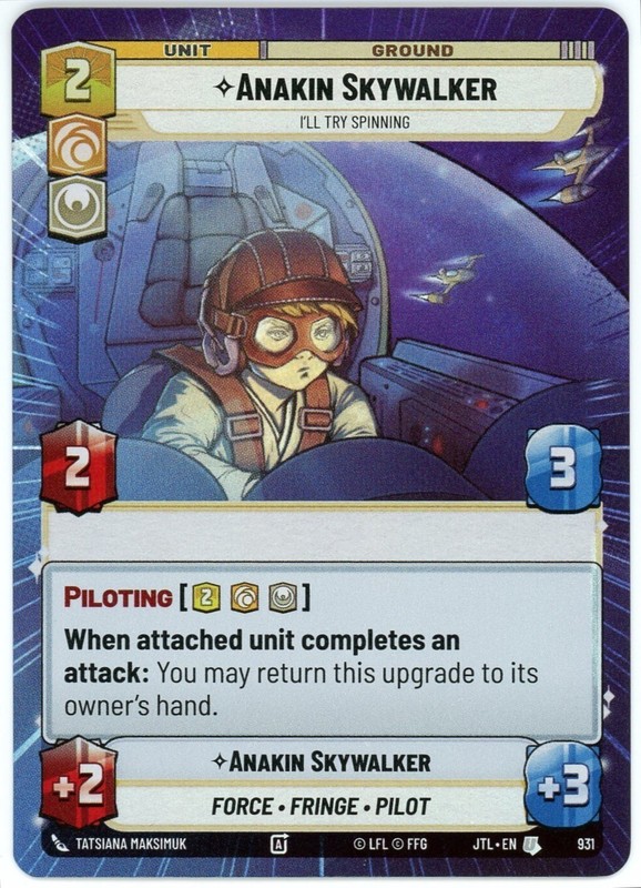 Anakin Skywalker – I’ll Try Spinning (Hyperspace Foil) – Jump to Lightspeed