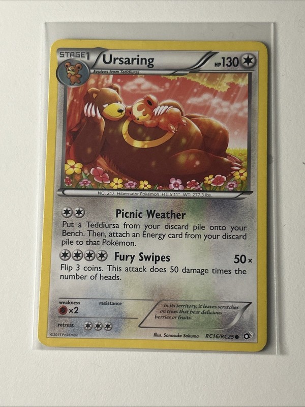 Ursaring RC16/RC25 Legendary Treasures Radiant Collection Holo LP Pokémon TGC