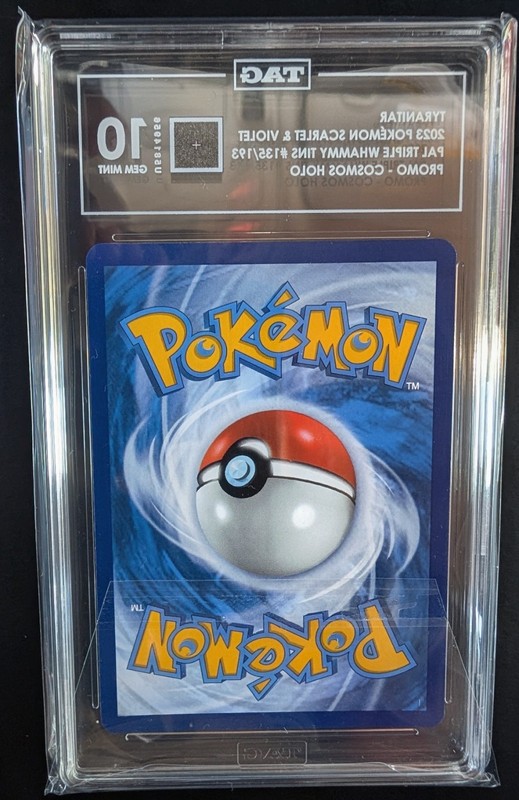 2023 Pokemon Tyranitar 135/193 Cosmos Holo Pal Triple Whammy Tin TAG 10 Gem Mint gallery