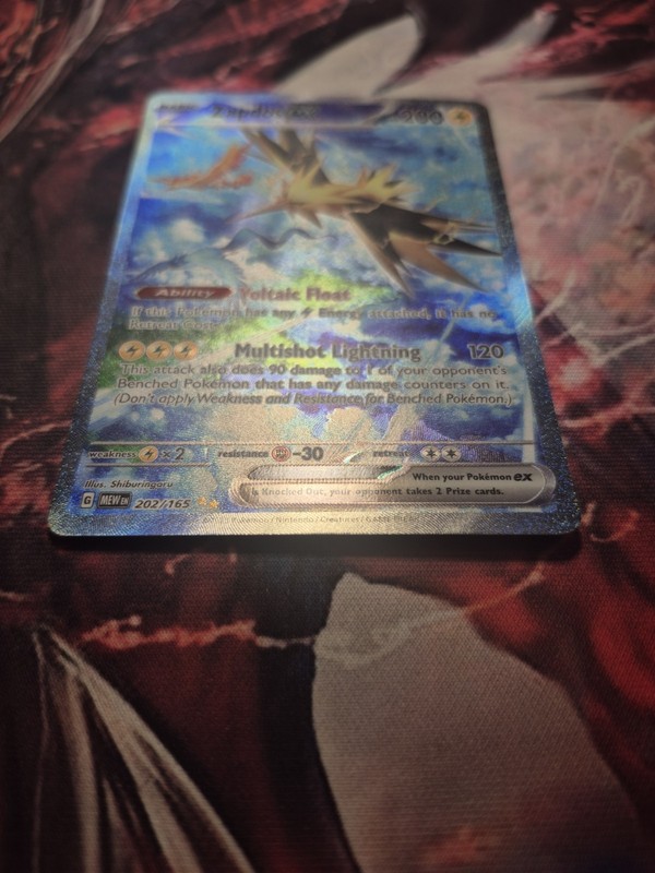 Zapdos ex 202/165 Special Illustration Rare Sv: Scarlet & Violet 151 Holo NM #1 gallery
