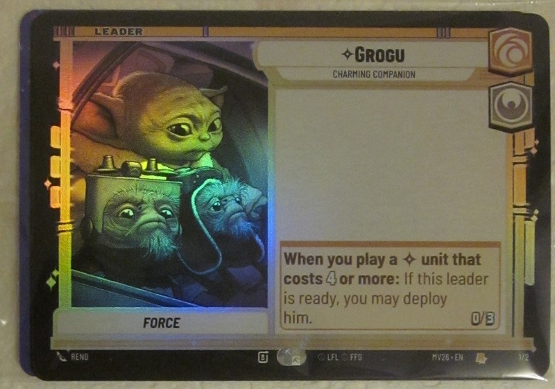Star Wars Universe Grogu Charming Companion Alternate Art Foil AMC Promo SEALED