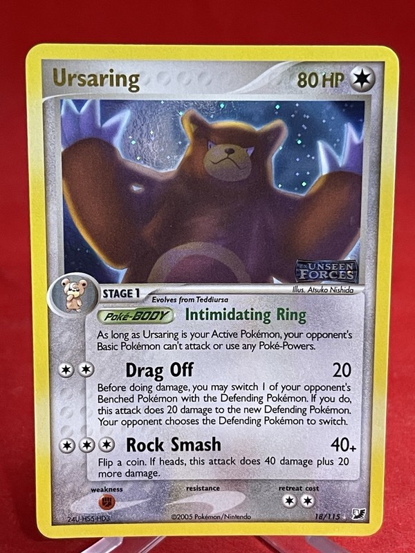 Ursaring 18/115 Holo (EX Unseen Forces Stamp) 2005⭐️MINTY😱🔥