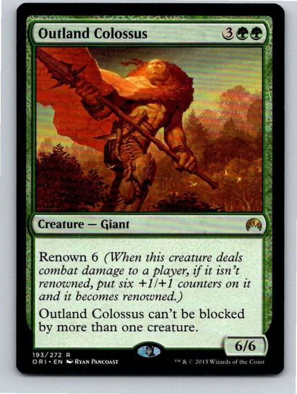 Magic the Gathering Outland Colossus Magic Origins MTG Free Shipping!