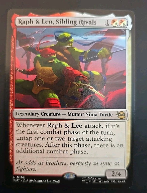 Raph & Leo, Sibling Rivals Teenage Mutant Ninja Turtles MTG Regular Near Mint